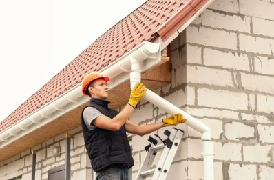 Pose et remplacement de gouttières à Cernex